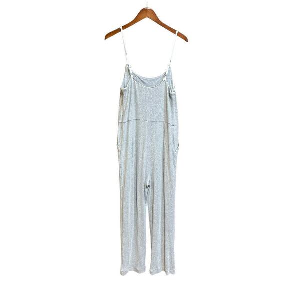 Anthropologie Ett:Twa Claudette Silver Sequined Spaghetti Strap Jumpsuit - 10 - Picture 5 of 10